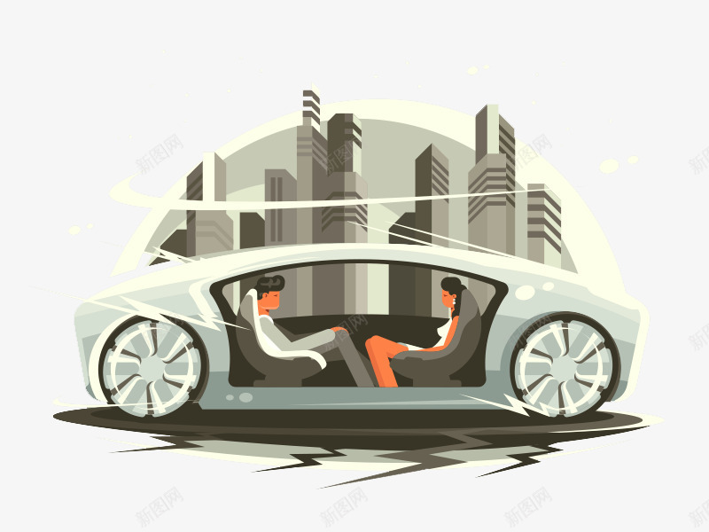 车子上的情侣png免抠素材_新图网 https://ixintu.com png免抠素材 城市 情侣 未来 车子