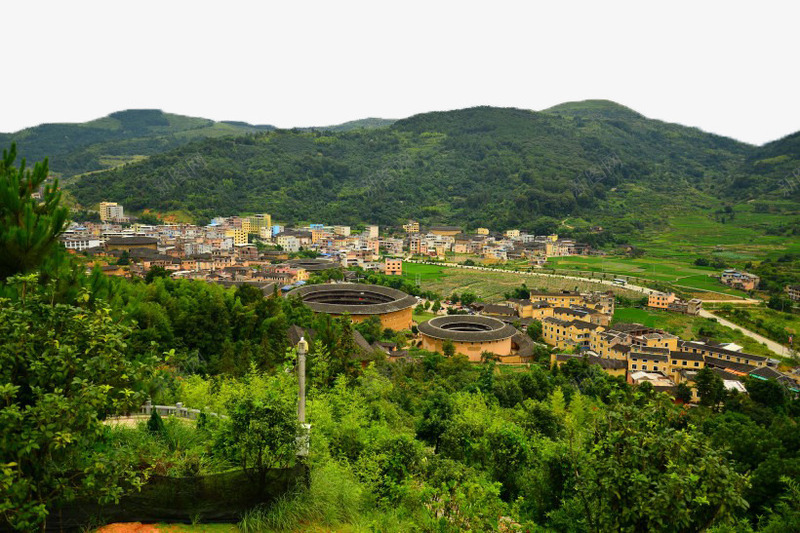 福建龙岩永定土楼七矢量图eps免抠素材_新图网 https://ixintu.com 古楼 旅游 景点 福建 著名 矢量图