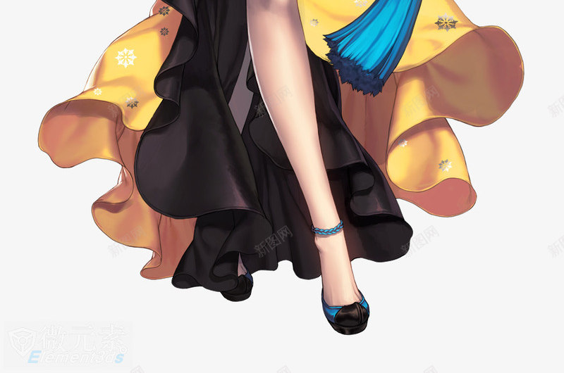 蓝黑色性感美女服饰png免抠素材_新图网 https://ixintu.com 性感 服饰 美女 蓝黑色