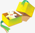 卡通礼物盒小熊png免抠素材_新图网 https://ixintu.com 卡通 小熊 礼物