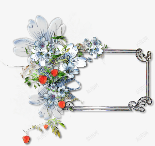 鲜花花卉花卉png免抠素材_新图网 https://ixintu.com 国画花卉边框素材 庆典花卉边框 植物花卉边框素材 花卉设计素材 花卉边框素材 花草素材