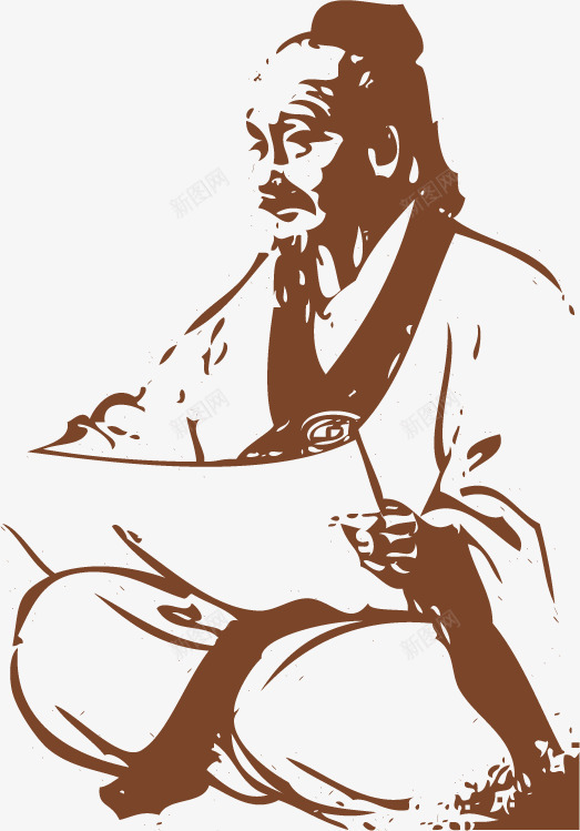 张仲景png免抠素材_新图网 https://ixintu.com 中国古代名人 书籍插图 古典大师 行业佼佼者