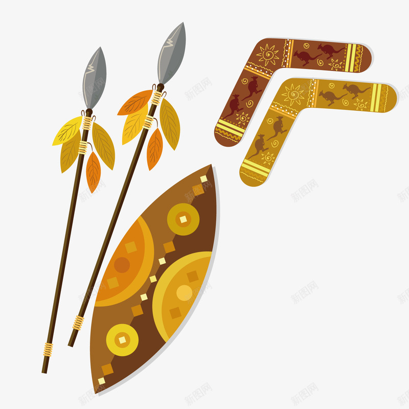 卡通武器盾牌矢量图ai免抠素材_新图网 https://ixintu.com 中国风矛和盾 卡通武器 武器 武器库 盾牌 矛和盾 矢量图 背景装饰 长矛 飞镖