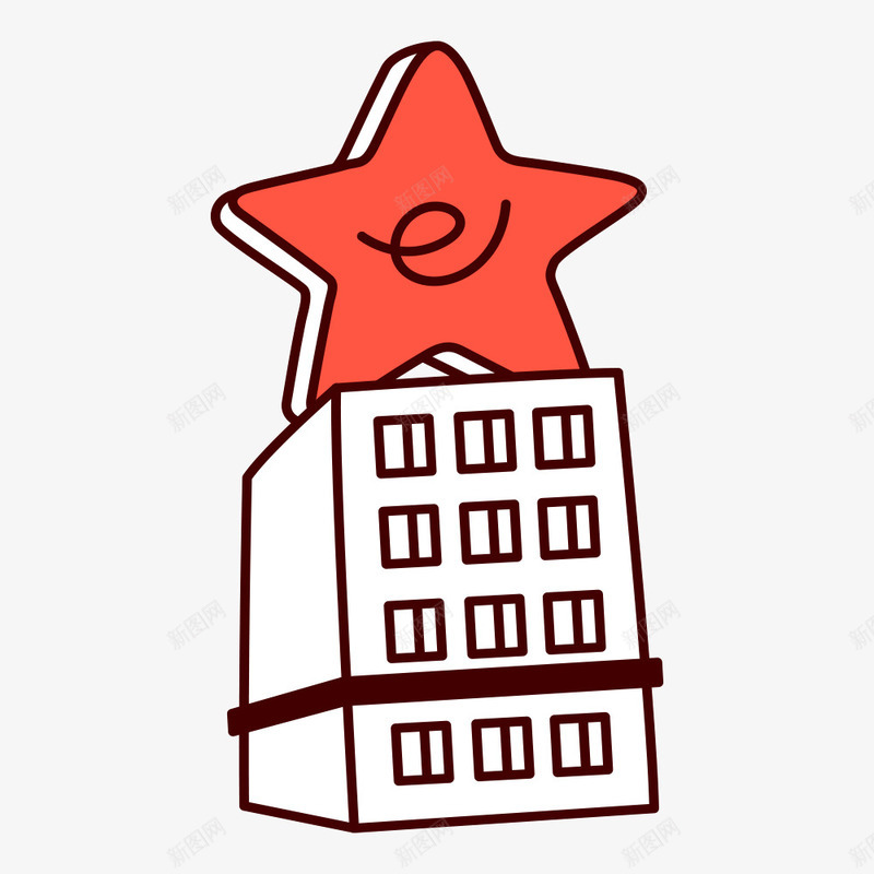 五星酒店png免抠素材_新图网 https://ixintu.com 五星 形状 网络 酒店 高楼