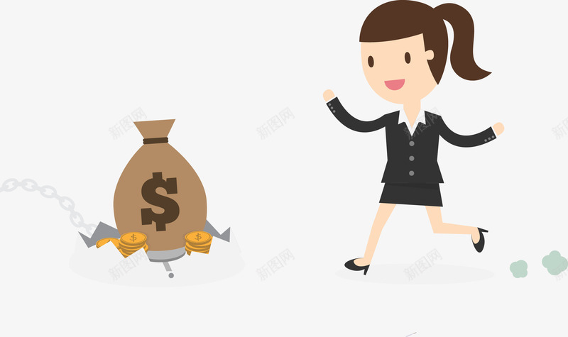 手绘金钱陷阱png免抠素材_新图网 https://ixintu.com 卡通 手绘 捕兽夹 金钱陷阱 骗局