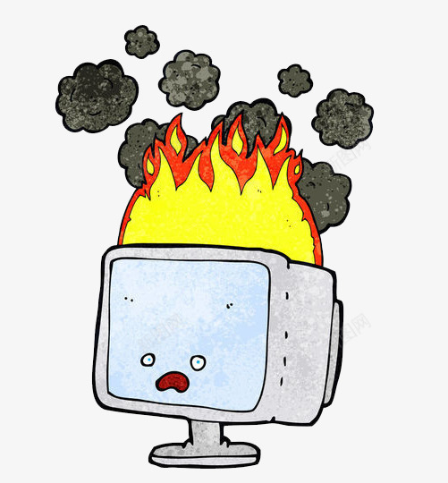 着火的电视png免抠素材_新图网 https://ixintu.com 危险 大火 失火 火 火灾 火焰 烈火 焚烧 燃烧 电视着火 着火 起火