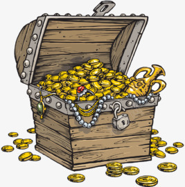 箱子中的金银财宝png免抠素材_新图网 https://ixintu.com 元宝 创意 木箱 箱子中的金银财宝 财经 金币 金融