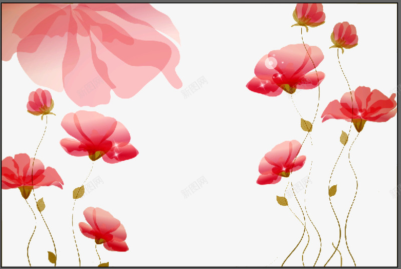 清新花卉背景纹路png免抠素材_新图网 https://ixintu.com 唯美 小清新 文艺 梦幻