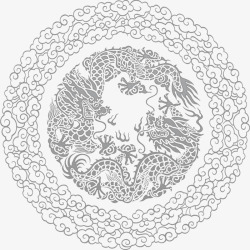 中国风复古风镂空花纹底纹装饰素材