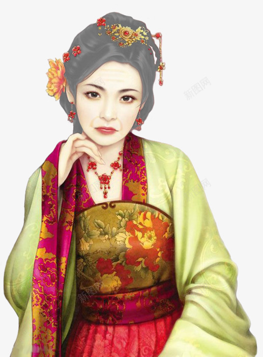 老太婆png免抠素材_新图网 https://ixintu.com 人物 宫女 老人