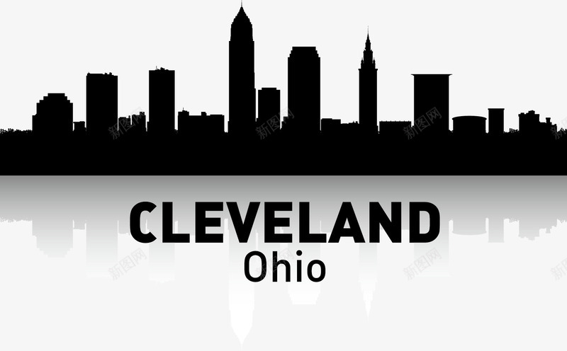 CLEVELANDpng免抠素材_新图网 https://ixintu.com 剪影 城市 城市剪影 城市建设 大厦 房地产 插图 楼宇 都市 高楼