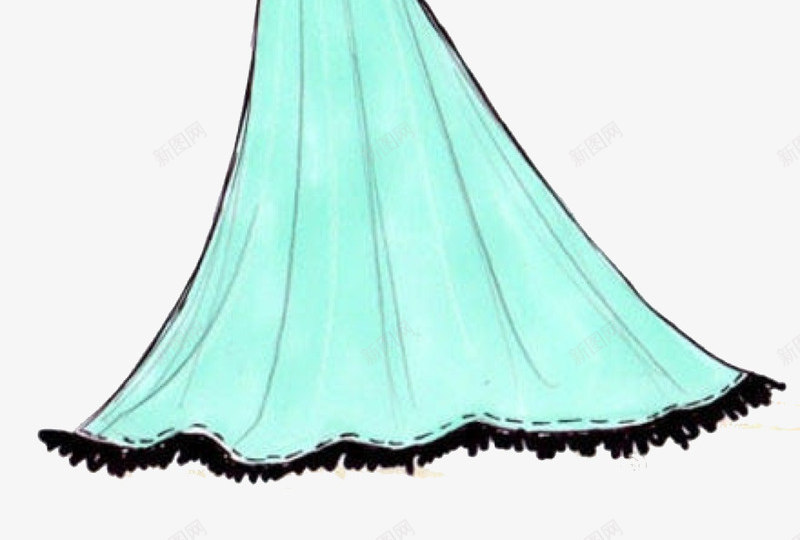 手绘性感礼服png免抠素材_新图网 https://ixintu.com 优雅唯美 女装 婚纱手稿 宴会服手稿 手绘性感礼服设计 服装设计 礼服 设计