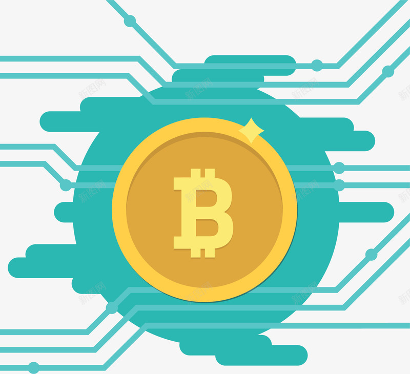 互联网网络比特币png免抠素材_新图网 https://ixintu.com 互联网 挖币 比特币 矢量png 网络挖币 金币