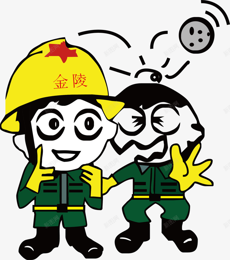 注意佩戴安全帽png免抠素材_新图网 https://ixintu.com 卡通工人剪影 安装工人 建筑工人 施工人 注意佩戴安全帽 维修工人 装修工人
