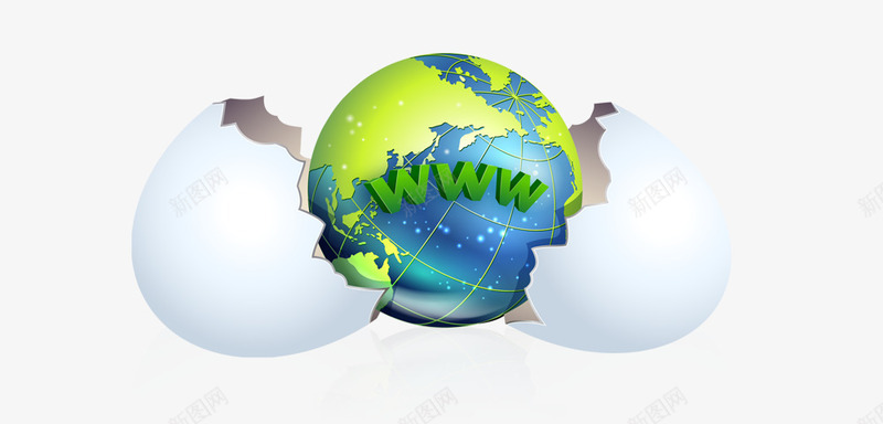 万维网png免抠素材_新图网 https://ixintu.com 世界 网络 蛋壳