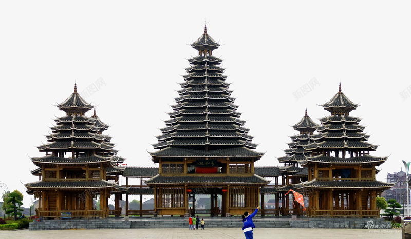 古典建筑芷江风雨楼png免抠素材_新图网 https://ixintu.com 侗族 侗族鼓楼 古典 少数民族 建筑 芷江 阁楼 鼓楼
