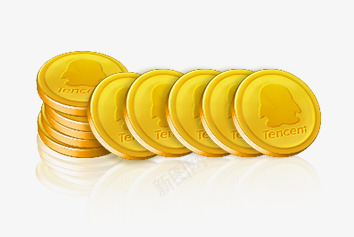 手绘qq卡通金币png免抠素材_新图网 https://ixintu.com qq 卡通 金币