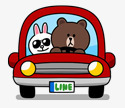 开车的小熊png免抠素材_新图网 https://ixintu.com 卡通素材 小熊和小图 红色小车