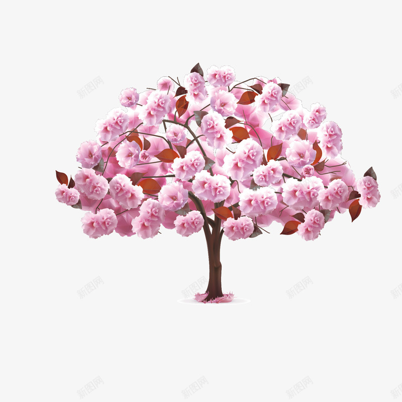 红色桃花樱花装饰树木矢量图eps免抠素材_新图网 https://ixintu.com 树木 桃花 桃花矢量 樱花 红色 红色桃花 红色矢量 装饰 装饰矢量 矢量图