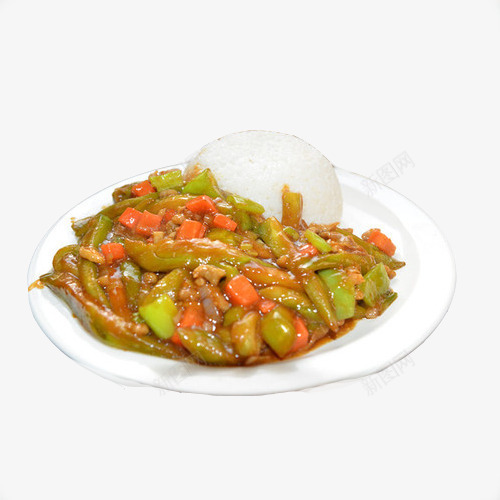茄子盖饭png免抠素材_新图网 https://ixintu.com 传统美食 米饭 美食 肉末茄子 胡萝卜 茄子 餐饮美食