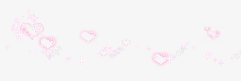 粉红心形透明不规则漂浮png免抠素材_新图网 https://ixintu.com 不规则 心形 漂浮 粉红 透明