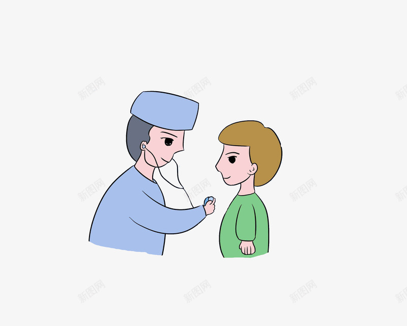 简笔画宝宝看医生png免抠素材_新图网 https://ixintu.com 体检 做检查 儿科医生 儿童医院 医护人 医疗 医院 宝宝体检 宝宝看医生 常规检查
