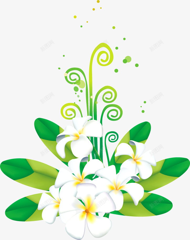 春天精美绿色花草花朵png免抠素材_新图网 https://ixintu.com 春天 精美 绿色 花朵 花草