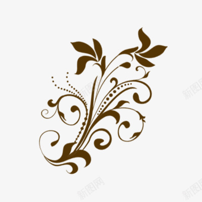 装饰花纹花草png免抠素材_新图网 https://ixintu.com 免扣png 金属花纹装饰花纹
