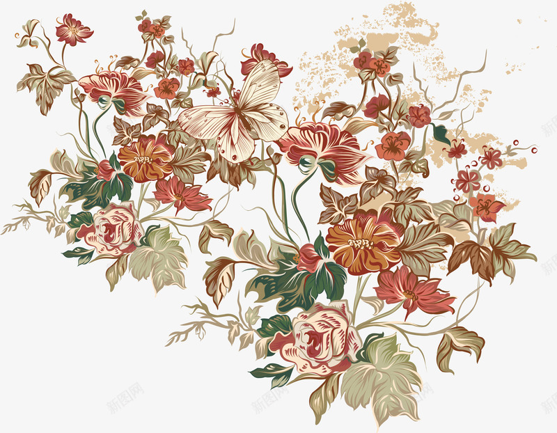 花纹经典日系矢量图ai免抠素材_新图网 https://ixintu.com 小碎花 日系花纹 花纹 装饰 矢量图