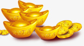金元宝png免抠素材_新图网 https://ixintu.com 金元宝 金子 钱