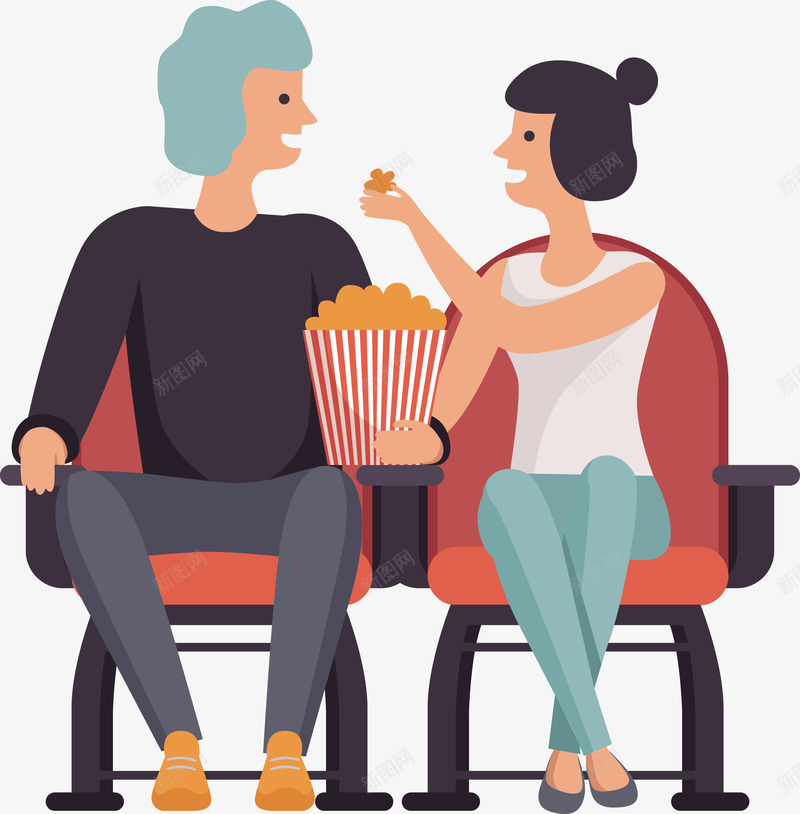 看电影吃爆米花的情侣矢量图eps免抠素材_新图网 https://ixintu.com 吃爆米花 情侣 爆米花 爆米花PNG 爆米花下载 矢量情侣 矢量爆米花 矢量图