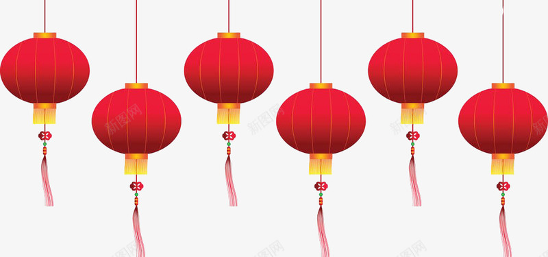灯笼png免抠素材_新图网 https://ixintu.com 中秋灯笼 传统 喜庆 大红 灯笼