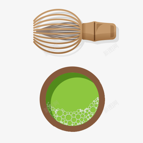 卡通版手绘的抹茶png免抠素材_新图网 https://ixintu.com 卡通手绘 抹茶 搅拌器 杯子 绿色 装饰图 食物 饮品