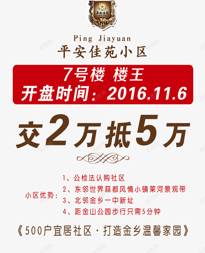 房地产宣传海报psd免抠素材_新图网 https://ixintu.com 房地产宣传 文字排版 海报素材