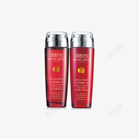美肤宝逆时抗皱二件套装png免抠素材_新图网 https://ixintu.com 产品实物 平精华霜 水份源透润 舒纹
