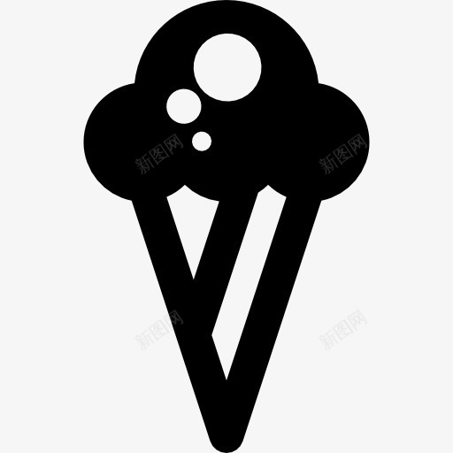 蛋卷冰淇凌图标png_新图网 https://ixintu.com 冰淇淋 夏天 寒冷 甜点 食品