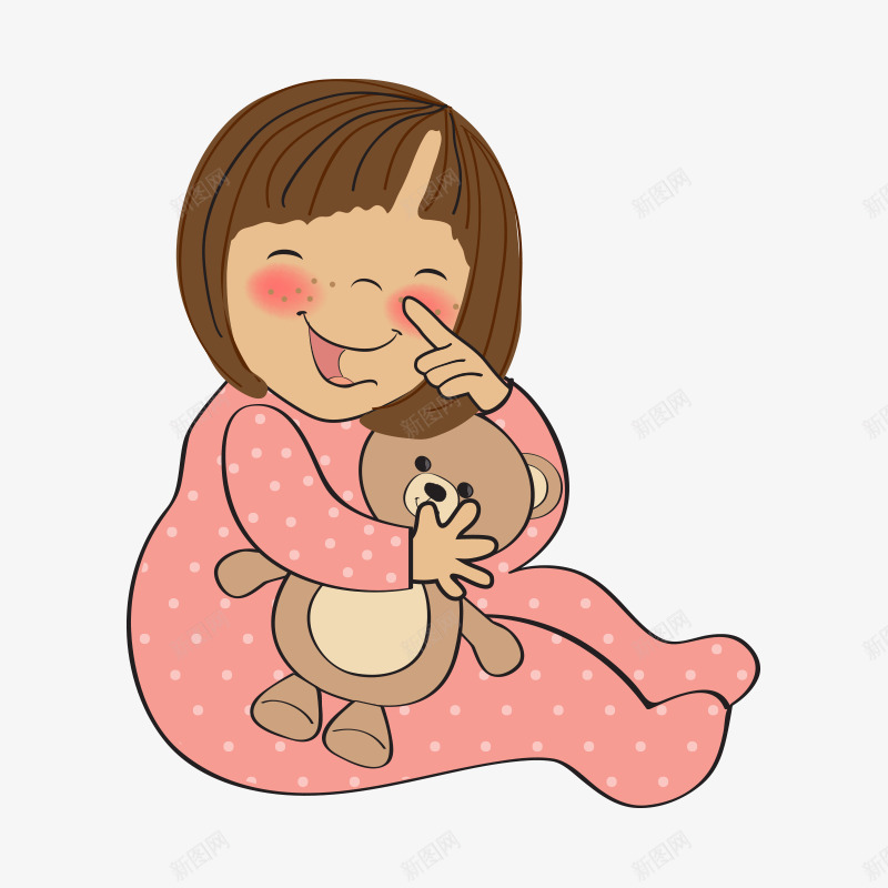 少女可爱萌卖萌png免抠素材_新图网 https://ixintu.com 儿童 卖萌 卡通 可爱 婴幼儿 小孩 少女 幼儿 手绘 萌 超可爱