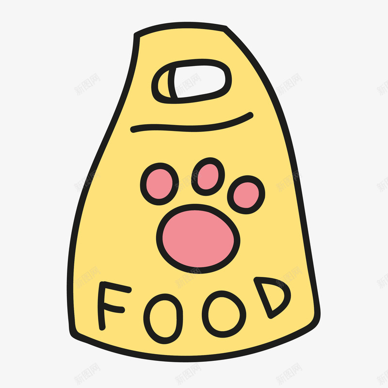 手绘黄色一袋小狗饲料矢量图eps免抠素材_新图网 https://ixintu.com png免抠图 一袋 创意 动物 卡通 小狗 手绘 时尚 粮食 食物 饲料 黄色 矢量图