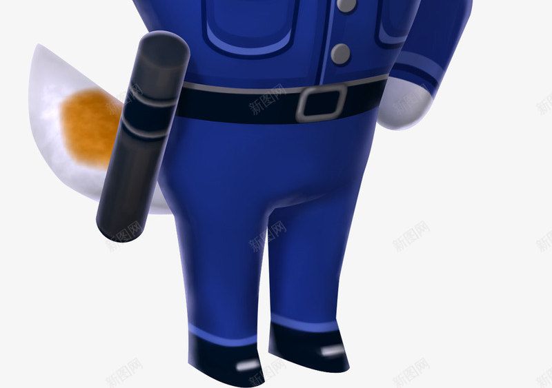 小狗当警察png免抠素材_新图网 https://ixintu.com 严肃 卡通 小狗 警察