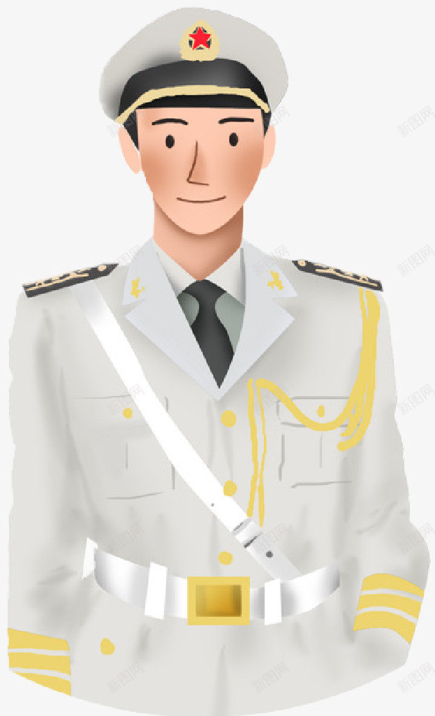 海军陆战队的png免抠素材_新图网 https://ixintu.com 仪仗队 军人 手绘 海军 海军卡通 致敬海军