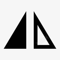 形状翻转水平黑色默认图标png_新图网 https://ixintu.com flip horizontal shapes 形状 水平 翻转