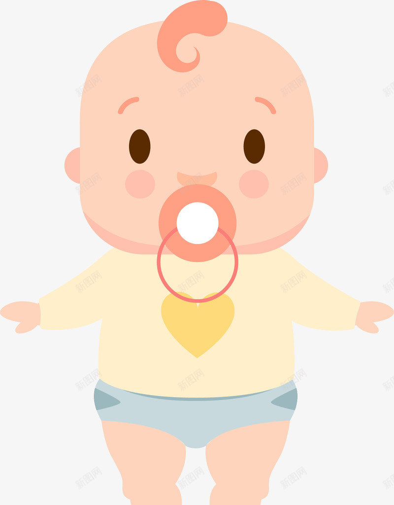 吸着奶嘴的孩子矢量图ai免抠素材_新图网 https://ixintu.com 卡通 卡通婴儿 可爱 可爱的卡通婴儿矢量 婴儿 婴儿笑 婴幼儿 孩子 宝宝 宝贝 矢量孩子 矢量图