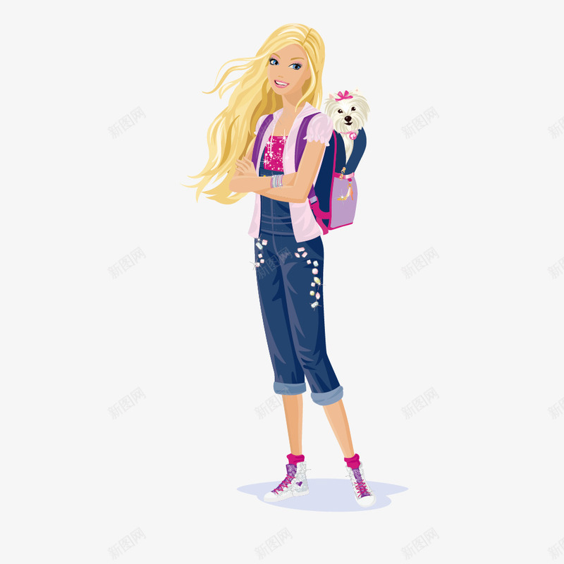 时尚青春牛仔裤女孩矢量图ai免抠素材_新图网 https://ixintu.com 女孩 时尚 牛仔裤 青春 矢量图