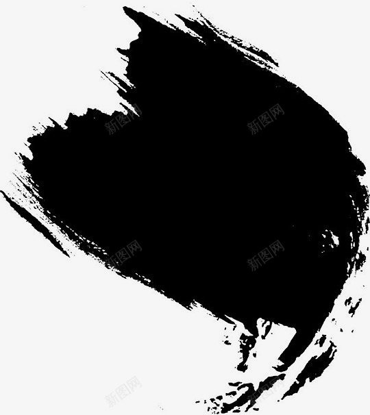 不规则毛笔笔触元素png免抠素材_新图网 https://ixintu.com 不规则 元素 毛笔 笔触