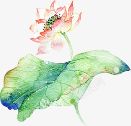 创意合成手绘水彩荷花效果png免抠素材_新图网 https://ixintu.com 创意 合成 效果 水彩 荷花