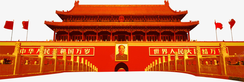 摄影红色建党节建筑物天安门png免抠素材_新图网 https://ixintu.com 天安门 建党 建筑物 摄影 红色