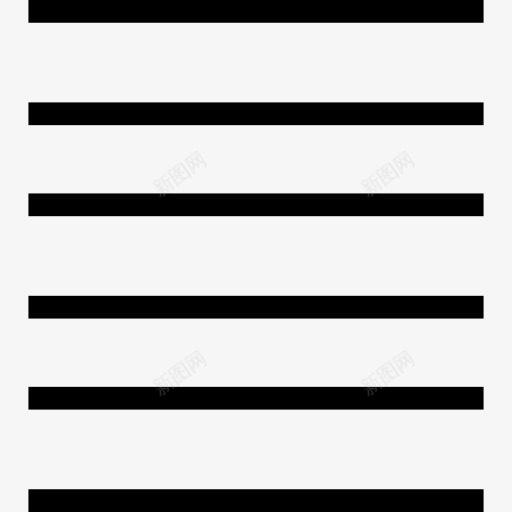 六水平线图标png_新图网 https://ixintu.com 六 列表 抽象的图标集 文字 横 横线线条 水平 界面 线条 菜单