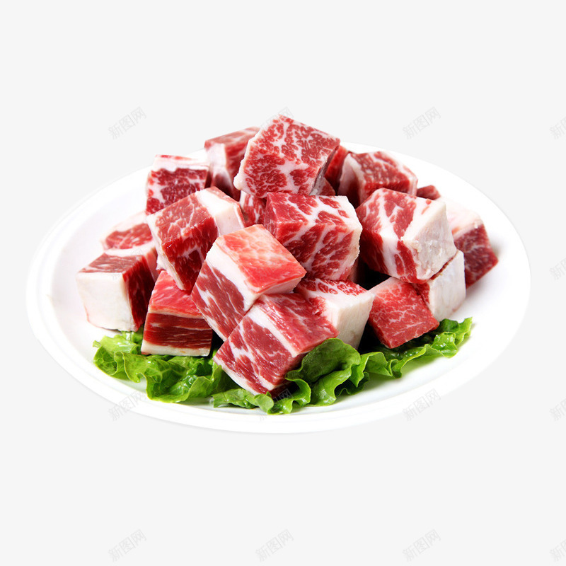 青菜牛肉丁一盘png免抠素材_新图网 https://ixintu.com 一盘 牛肉 牛肉丁 肉 青菜 鲜肉