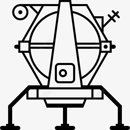 着陆器图标png_新图网 https://ixintu.com 汽车 着陆器 科学 运输车辆