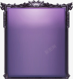 创意合成紫色渐变光效边框游戏素材